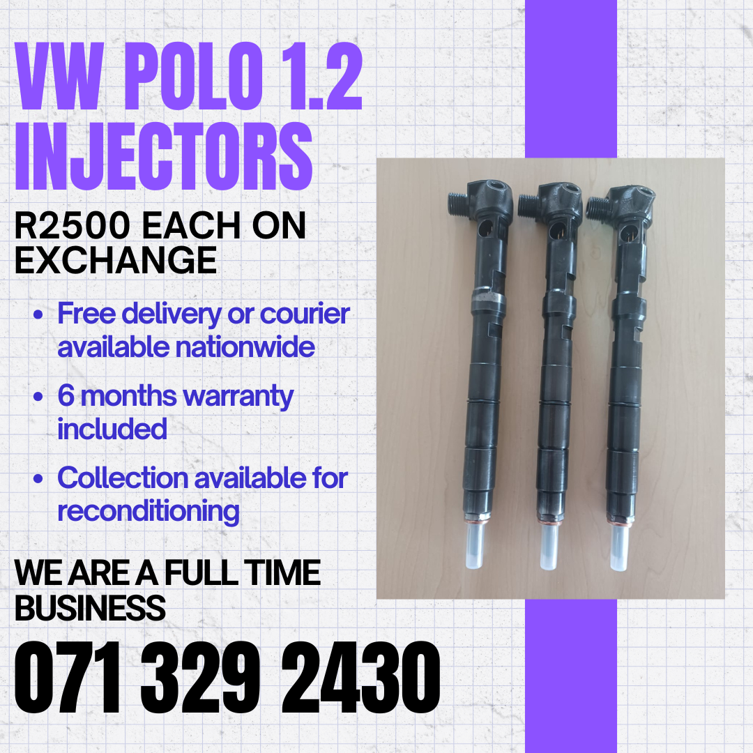 VW POLO 1.2 DIESEL INJECTORS FOR SALE WITH WARRANTY - Private Seller VW POLO 1.2 DIESEL INJECTORS FOR SALE WITH WARRANTY - Private Seller