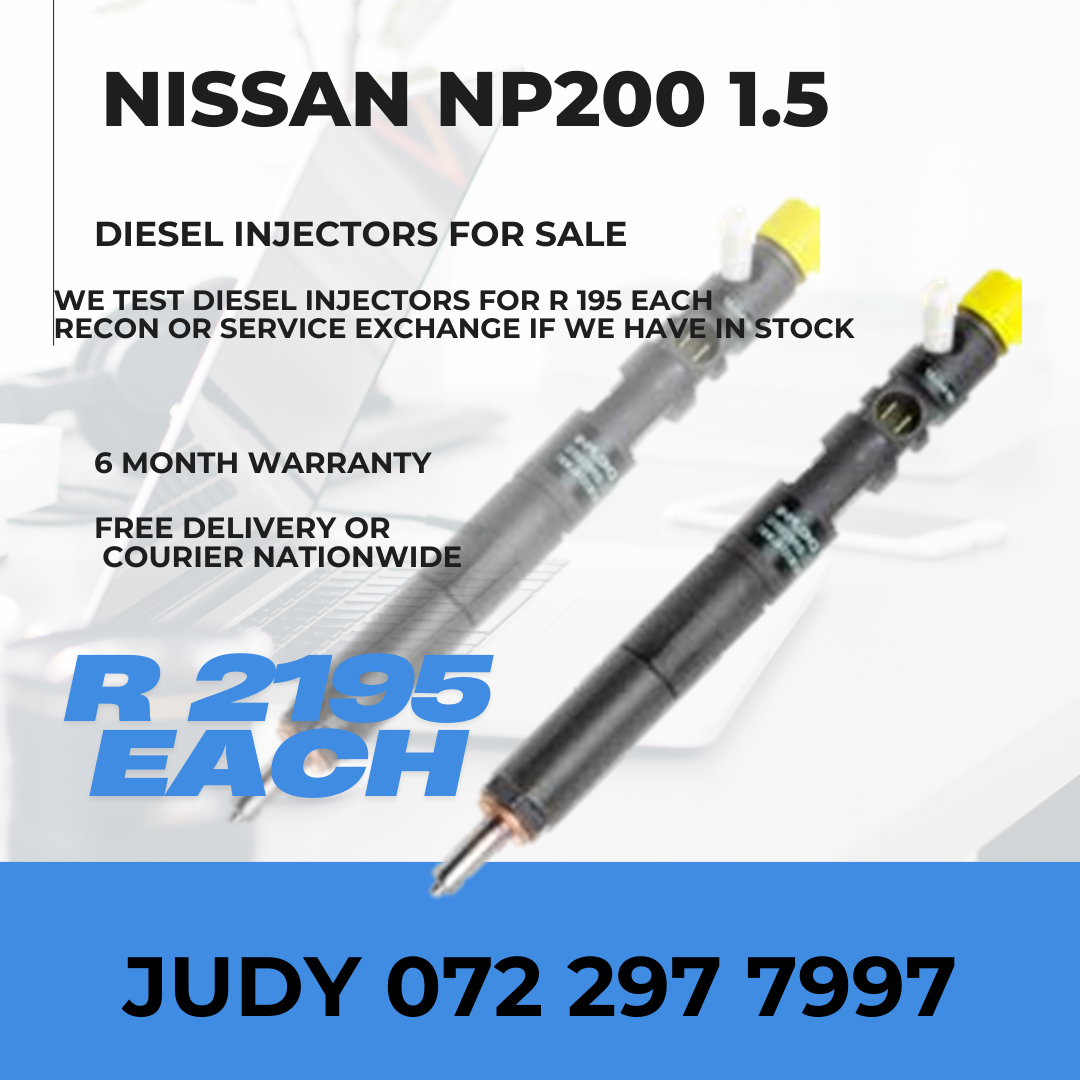 Nissan NP200 1.5 Diesel Injectors for sale on service exchange or to recon - Private Seller