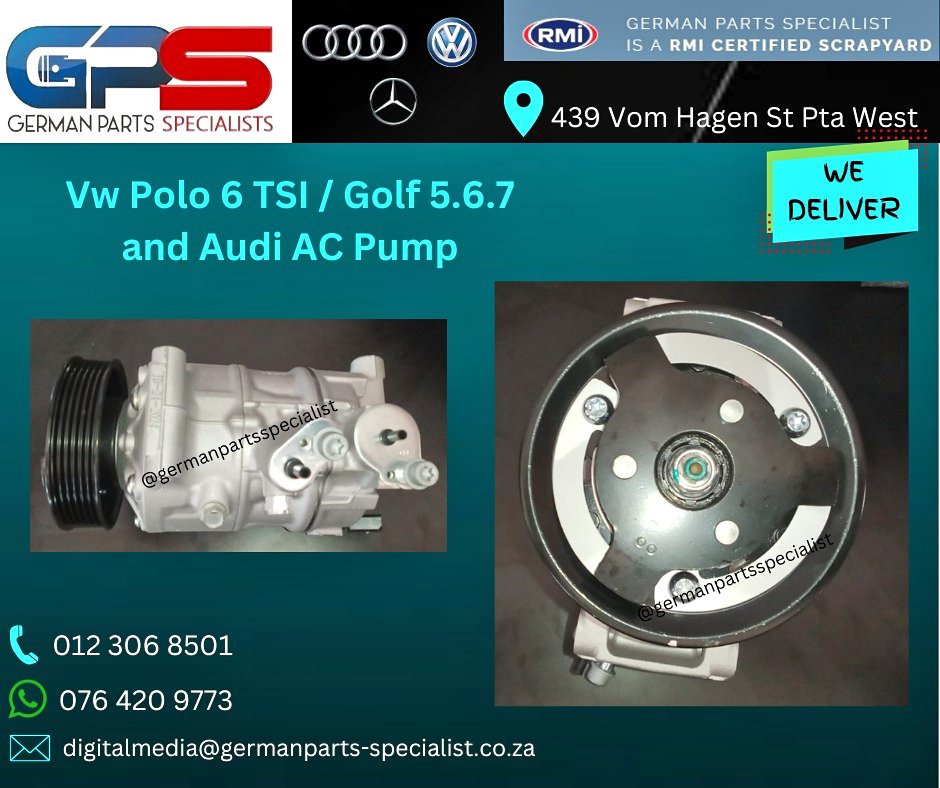 New Polo 6 TSI / Golf 5, 6, 7 and Audi Aircon Pump - Private Seller New Polo 6 TSI / Golf 5, 6, 7 and Audi Aircon Pump - Private Seller