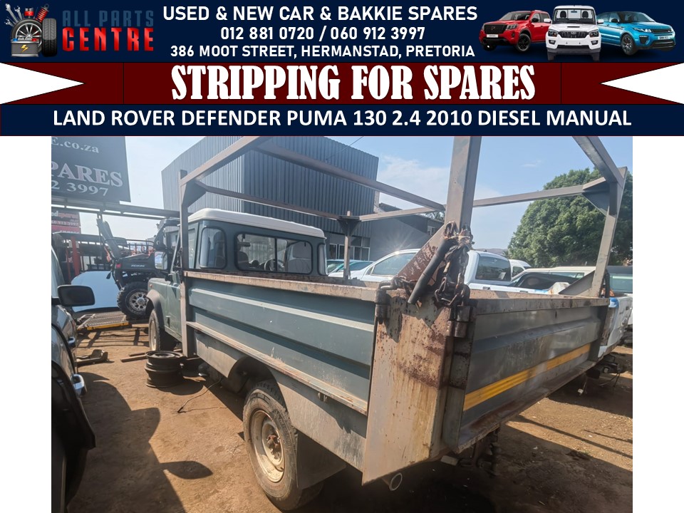 Land Rover Defender Puma 130 2.4 2010 diesel manual Stripping for Spares