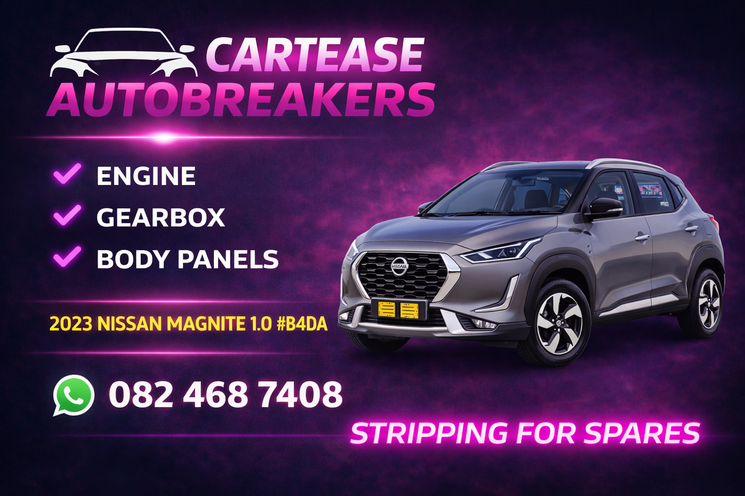 2023 Nissan Magnite 1.0 #B4DA Stripping For Spares - Private Seller 2023 Nissan Magnite 1.0 #B4DA Stripping For Spares - Private Seller