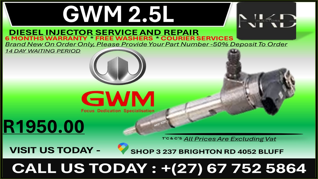 GWM 2.5L Diesel Injectors on Recondition - Private Seller GWM 2.5L Diesel Injectors on Recondition - Private Seller