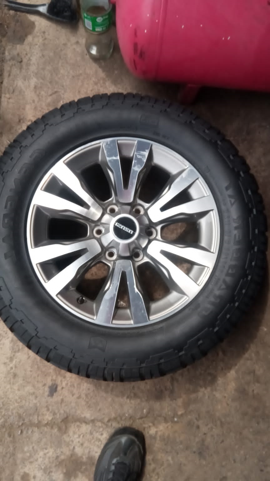 18" Isuzu D-Max original mag with used 255/60/18 tyre to use for spare - Private Seller 18" Isuzu D-Max original mag with used 255/60/18 tyre to use for spare - Private Seller