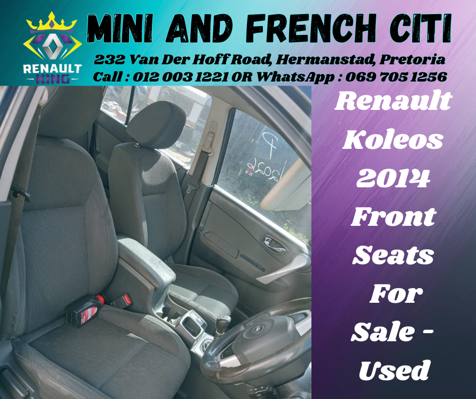 Quality Used Interior Seats - Renault Koleos 2014 Front Seats For Sale - Private Seller Quality Used Interior Seats - Renault Koleos 2014 Front Seats For Sale - Private Seller
