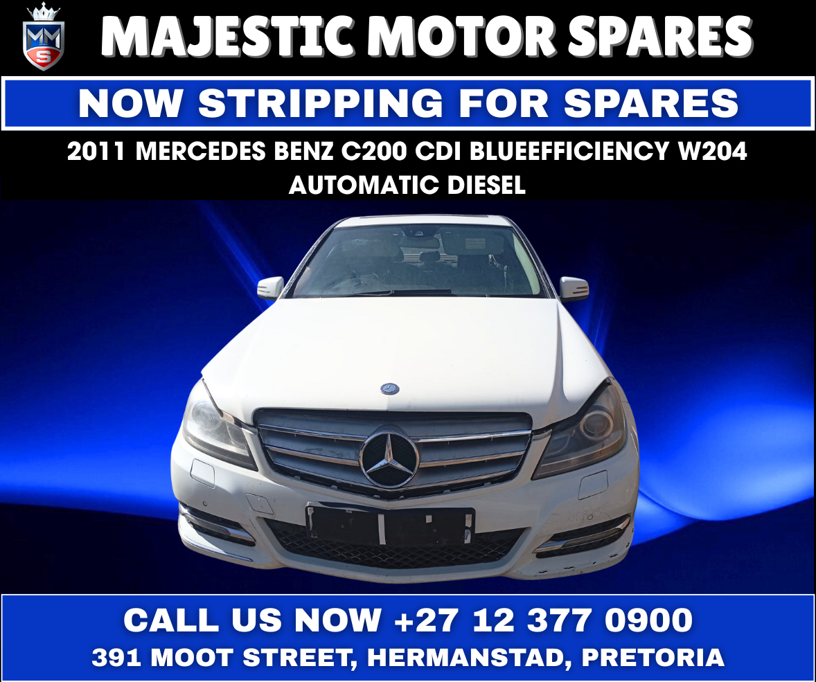 2011 Mercedes-Benz C200 CDI W204 BlueEFFICIENCY – Stripping for Spares - Private Seller 2011 Mercedes-Benz C200 CDI W204 BlueEFFICIENCY – Stripping for Spares - Private Seller