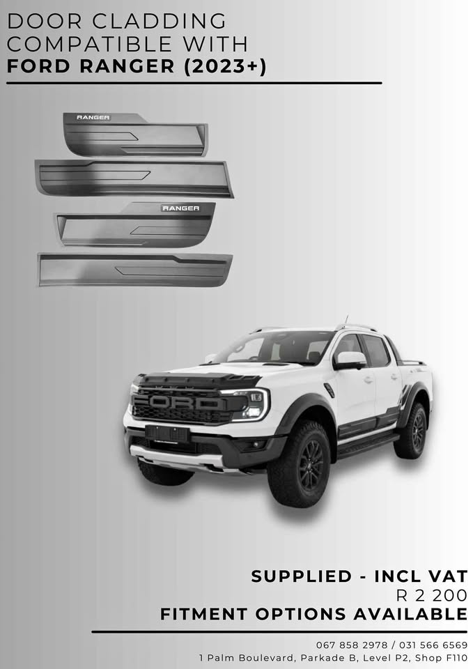 Door Cladding compatible with Ford Ranger (2023+) - Supplied - Private Seller Door Cladding compatible with Ford Ranger (2023+) - Supplied - Private Seller