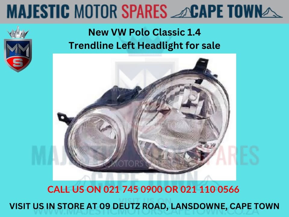 VW Polo Classic 1.4 Trendline Left Headlight - Private Seller VW Polo Classic 1.4 Trendline Left Headlight - Private Seller