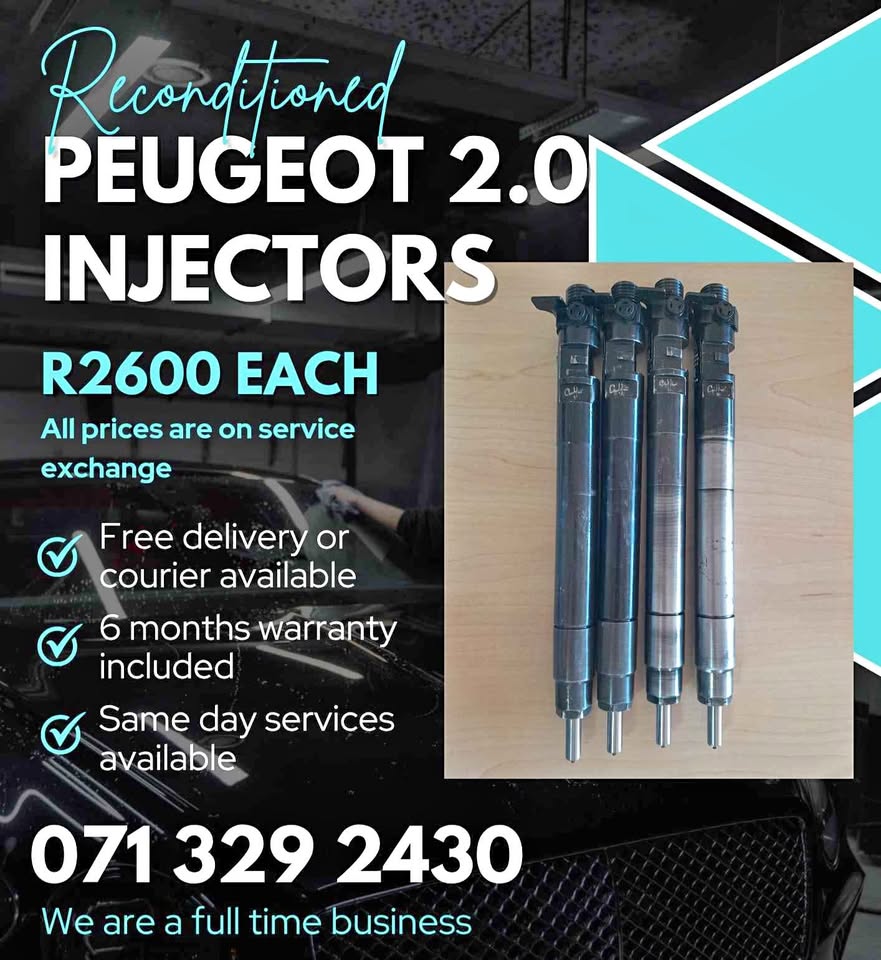 PEUGEOT 2.0 DIESEL INJECTORS FOR SALE WITH WARRANTY