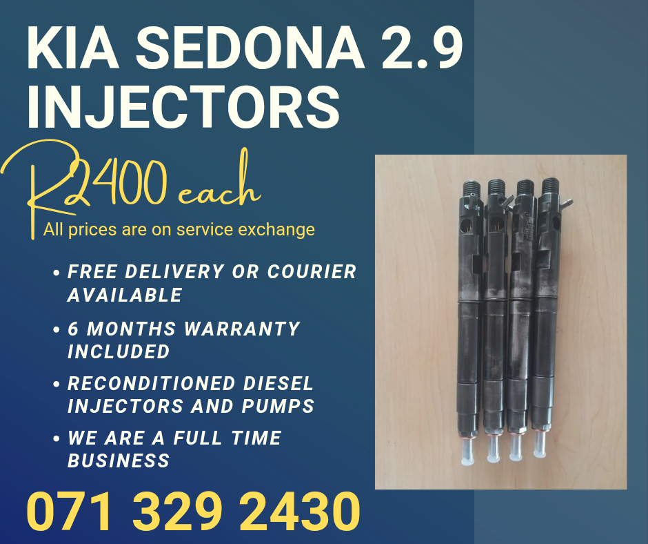 KIA SEDONA 2.9 INJECTORS FOR SALE WITH WARRANTY INCLUDED - Private Seller KIA SEDONA 2.9 INJECTORS FOR SALE WITH WARRANTY INCLUDED - Private Seller