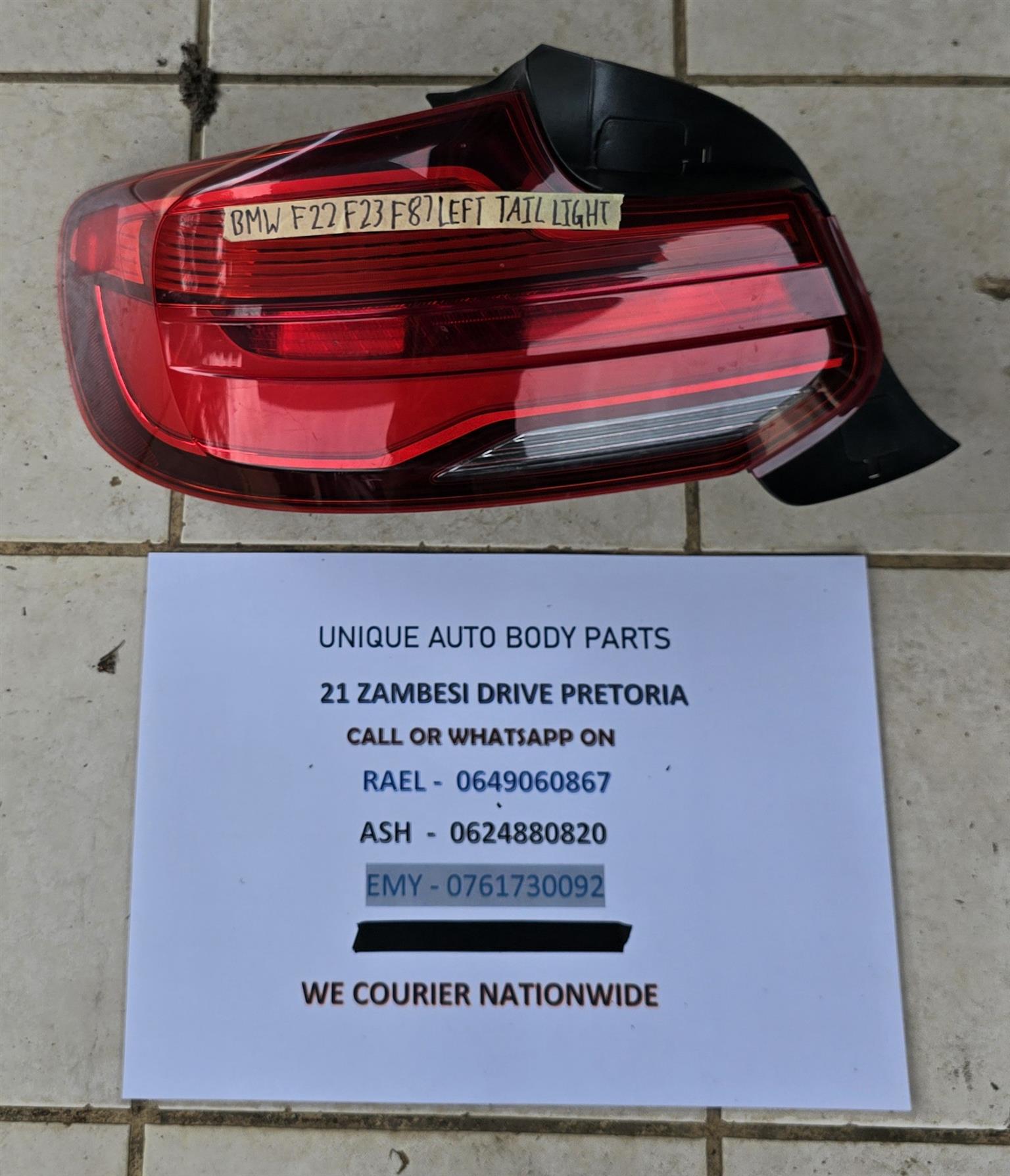 BMW F22/F23/F87 Left Tail Light - Private Seller BMW F22/F23/F87 Left Tail Light - Private Seller