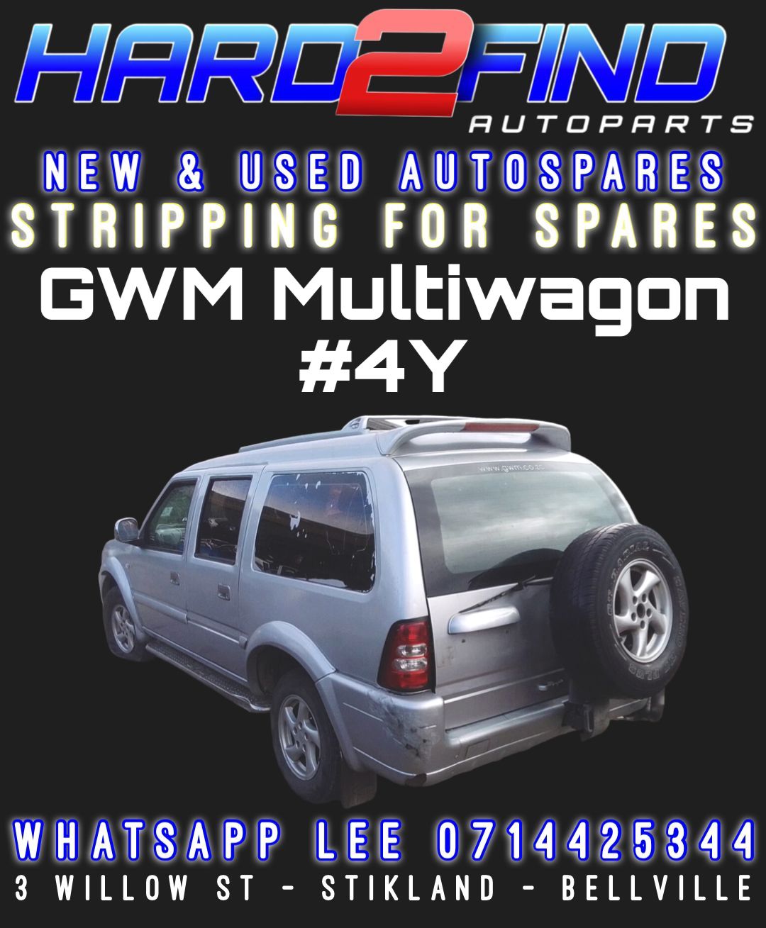GWM MULTIWAGON #4Y STRIPPING FOR SPARES (HC223) - Private Seller GWM MULTIWAGON #4Y STRIPPING FOR SPARES (HC223) - Private Seller