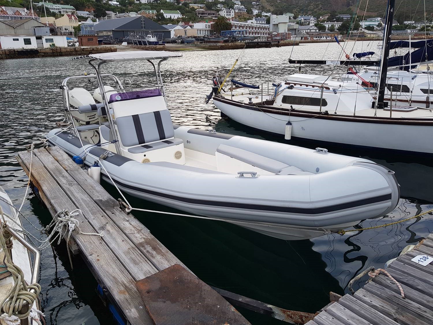 Boat - Ballistic 7.8 RIB, new factory fitted Hypalon pontoons