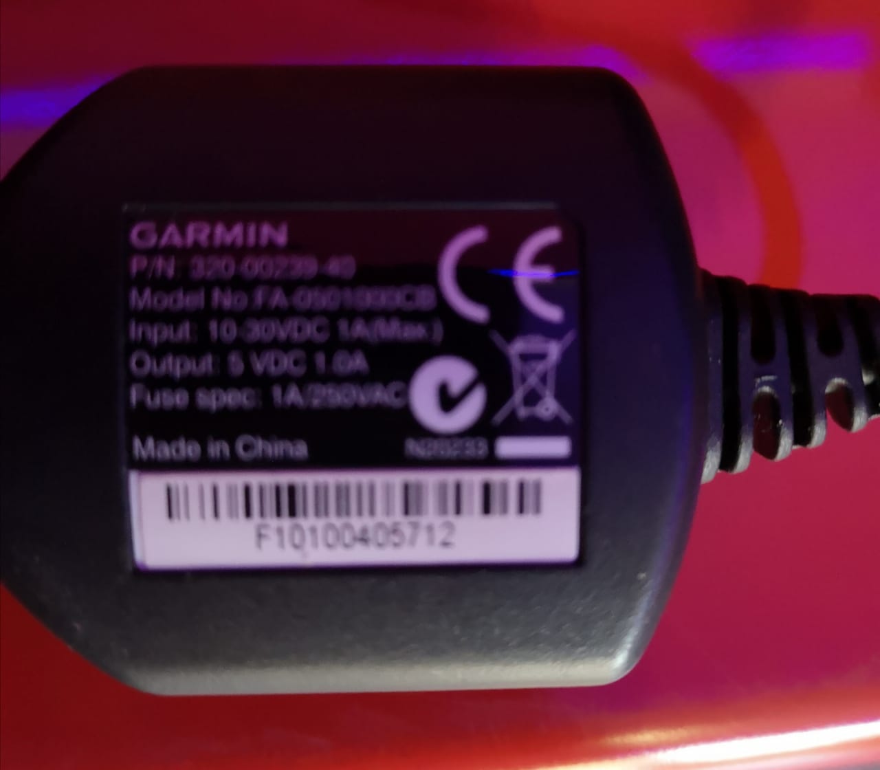 Garmin Vehicle Power Cable 