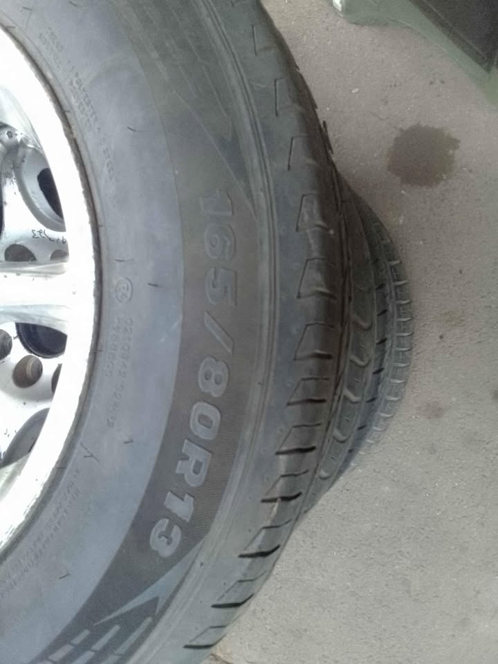 Mazda 323 rims n tyer size 13 inche for sale - Private Seller Mazda 323 rims n tyer size 13 inche for sale - Private Seller