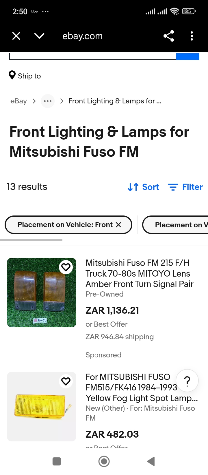 Mistubishi Fuso indicator turn signal - Private Seller Mistubishi Fuso indicator turn signal - Private Seller