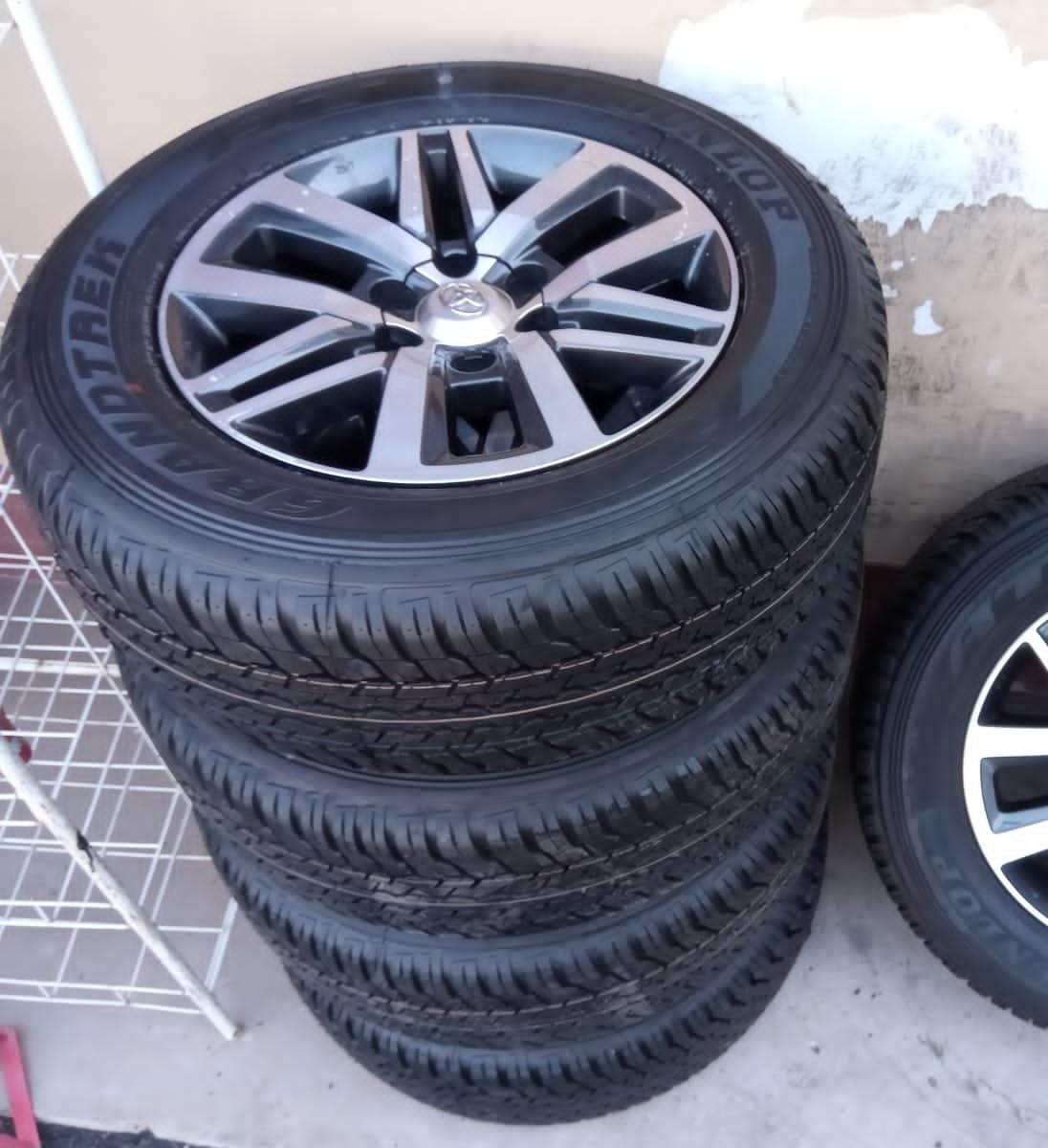 18 inch Toyota Hilux/Fortuner original mags with brand new 265/60/18 Dunlop Gran - Private Seller 18 inch Toyota Hilux/Fortuner original mags with brand new 265/60/18 Dunlop Gran - Private Seller
