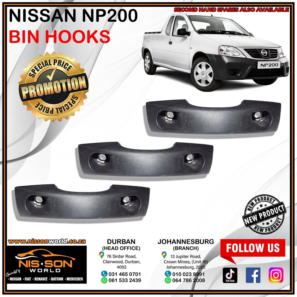Nissan NP200 Bin Hooks - Private Seller