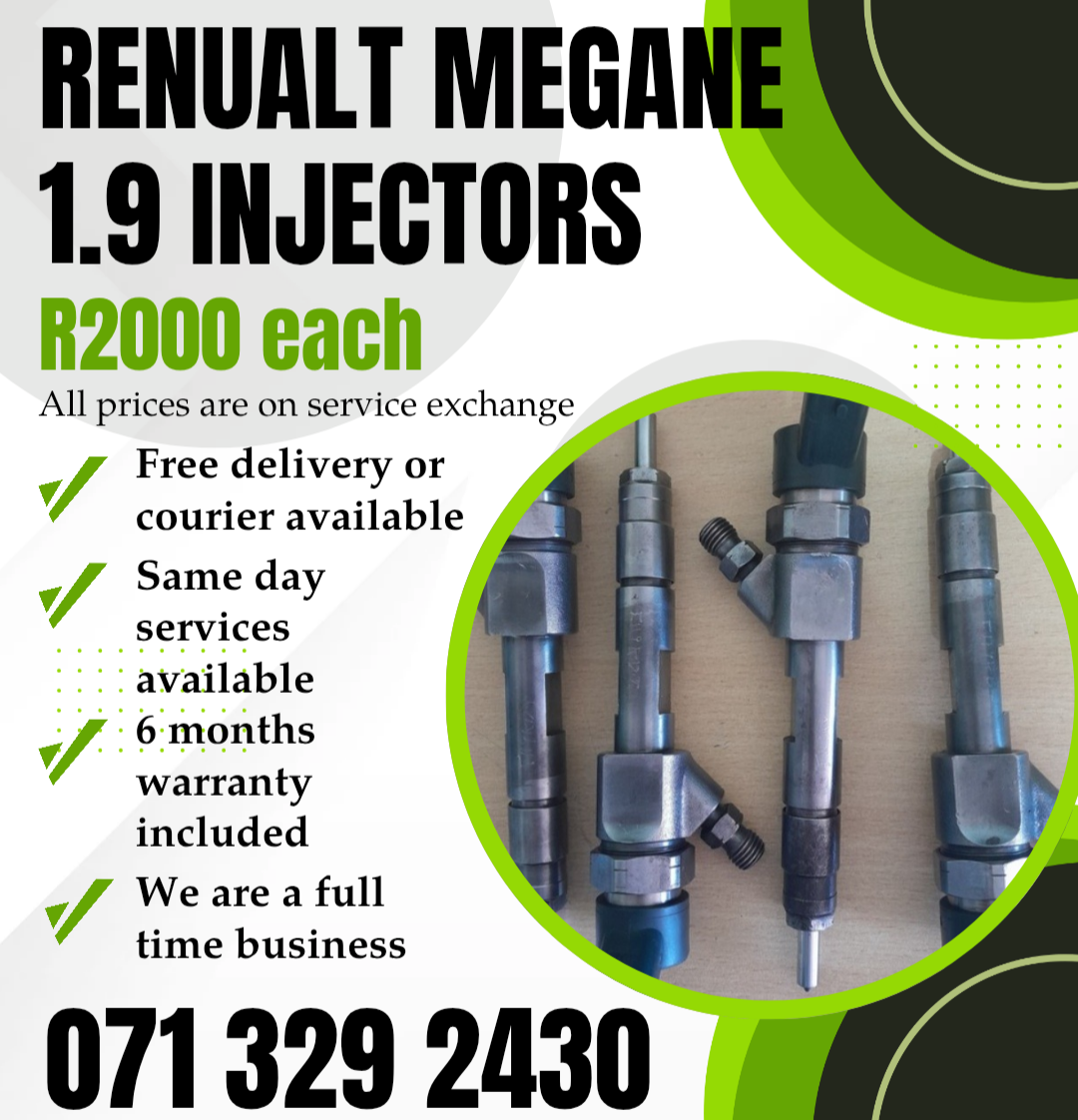 RENUALT MEGANE 1.9 INJECTORS FOR SALE WITH WARRANTY