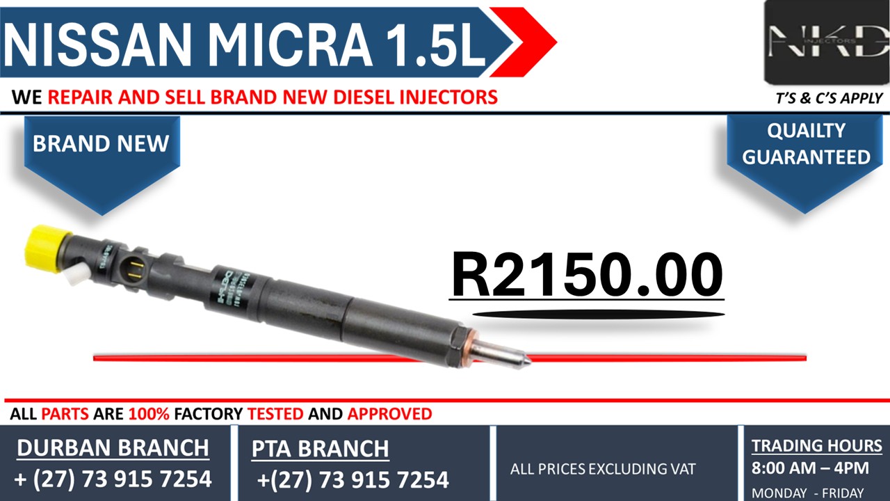Micra Injector Code Nissan Micra 1.5L Diesel Injectors for sale in KwaZulu-Natal | Auto Mart