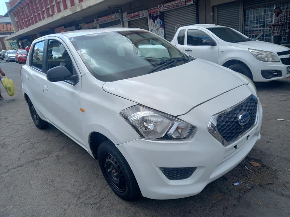 2018 DATSUN GO 1.2 PETROL, MANUAL TRANSMISSION, WHITE COLOUR, MILEAGE 75000KM