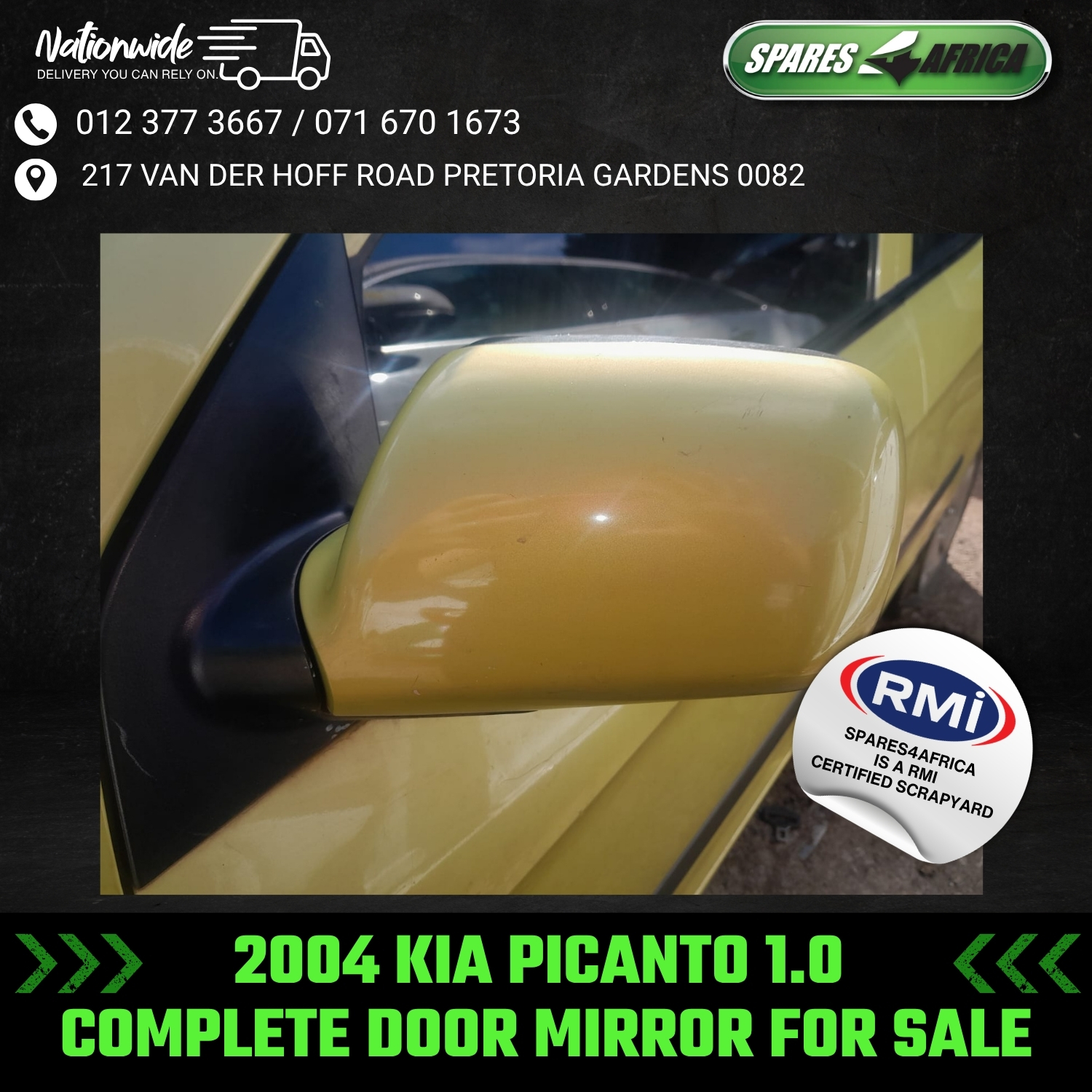 2004 KIA PICANTO 1.0 DOOR MIRROR – USED FOR SALE - Private Seller 2004 KIA PICANTO 1.0 DOOR MIRROR – USED FOR SALE - Private Seller