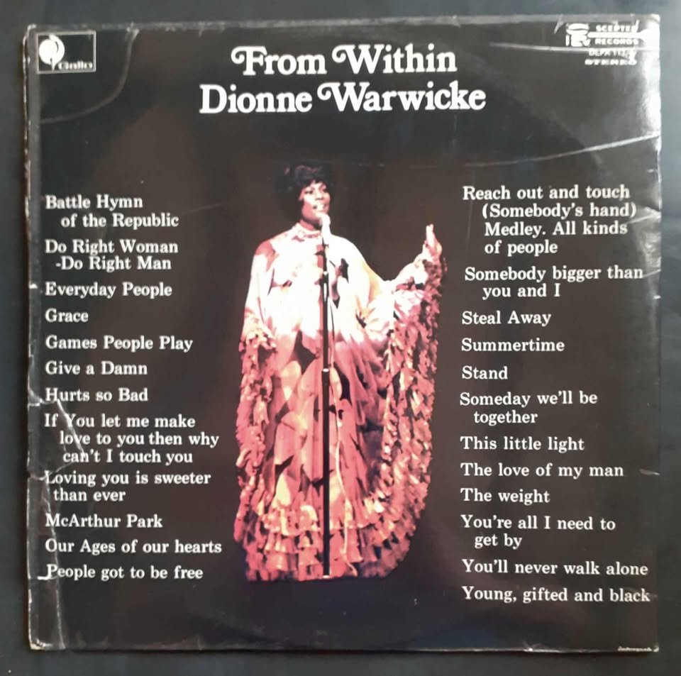 Dionne Warwick - From Within Double LP Record Set