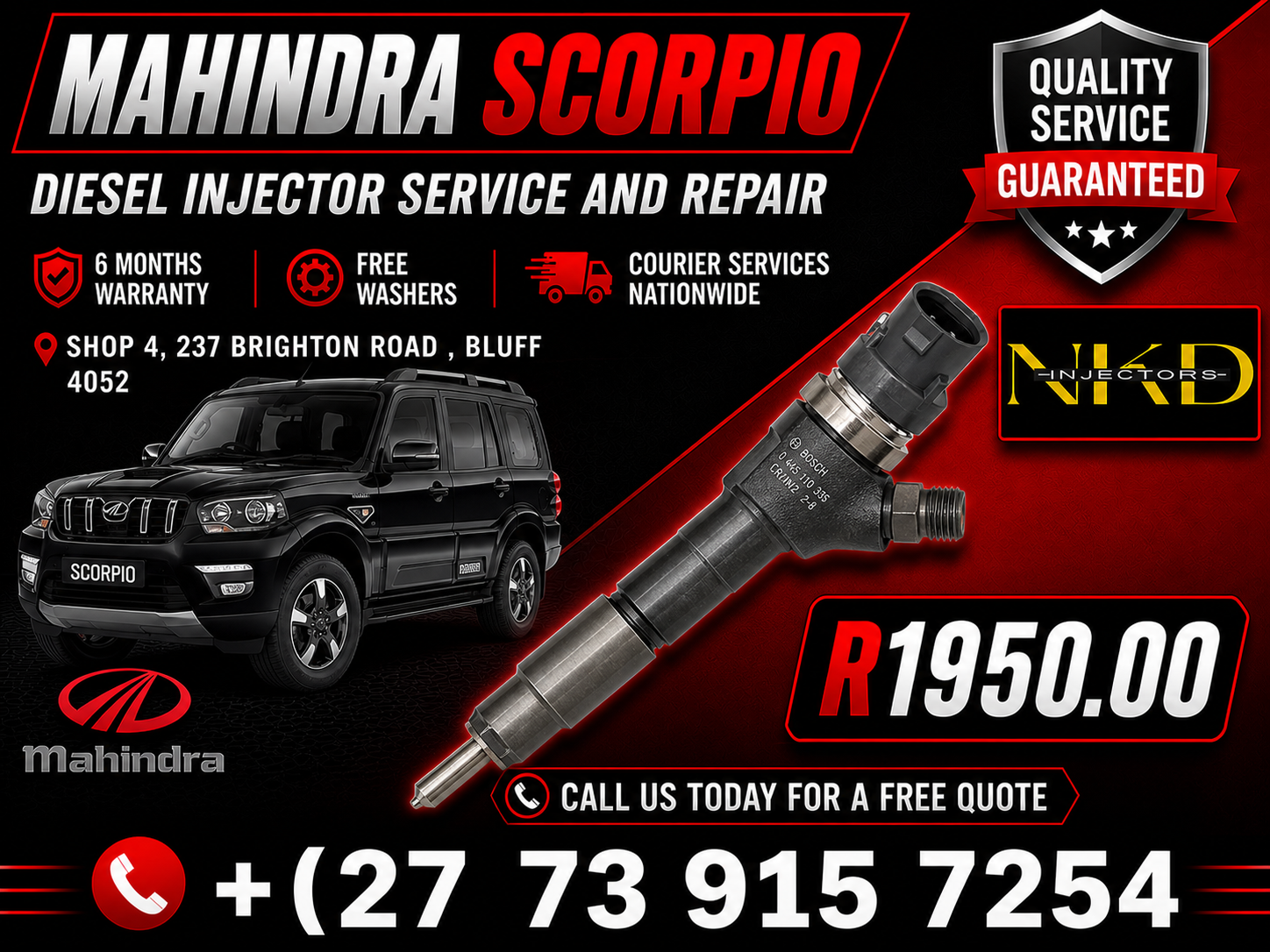 Mahindra Scorpio Diesel Injectors - Private Seller Mahindra Scorpio Diesel Injectors - Private Seller