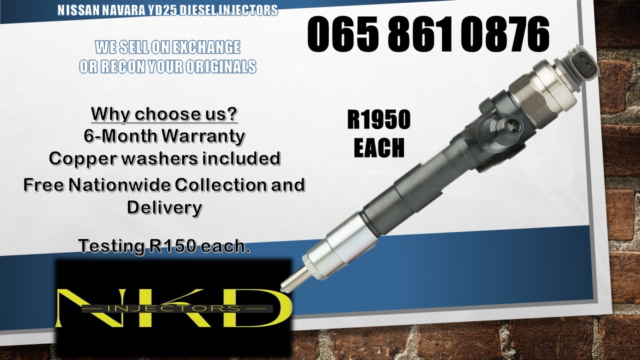 NISSAN NAVARA YD25 DENSO INJECTORS FOR SALE OR REOCN - Private Seller NISSAN NAVARA YD25 DENSO INJECTORS FOR SALE OR REOCN - Private Seller