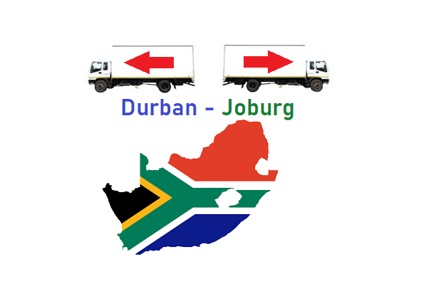 Durban to Johannesburg share loads