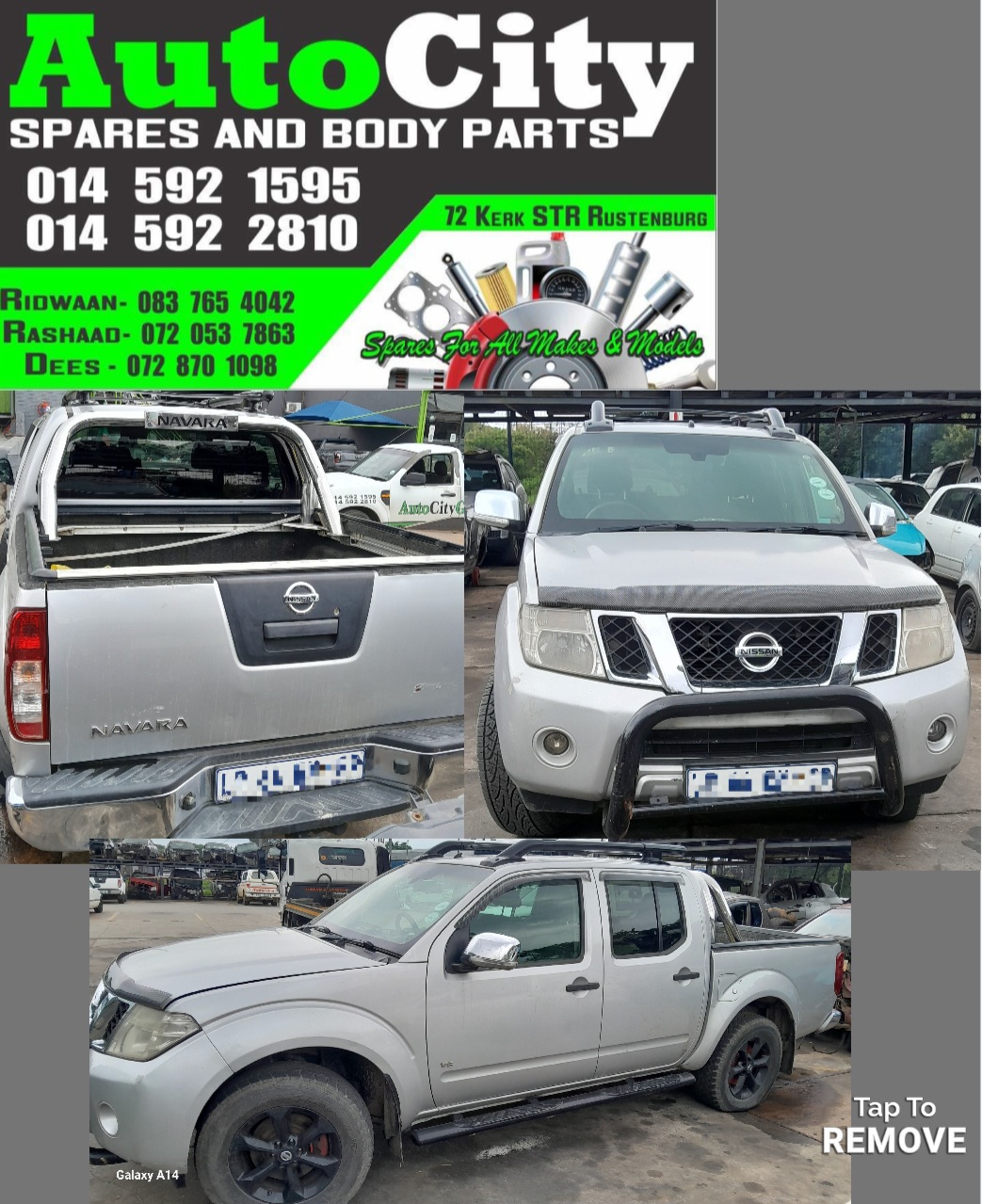 2005 On model Nissan Navara sripping for spares at Autocity Spares Rustenb - Private Seller