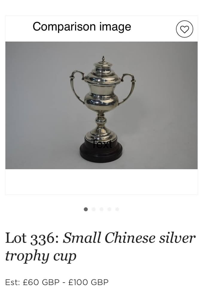 vintage silver trophy