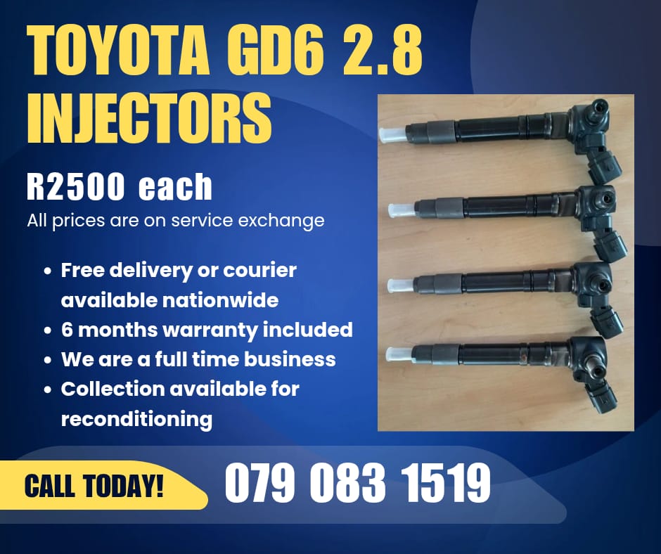 TOYOTA GD6 INJECTORS FOR SALE WITH WARRANTY - Private Seller TOYOTA GD6 INJECTORS FOR SALE WITH WARRANTY - Private Seller