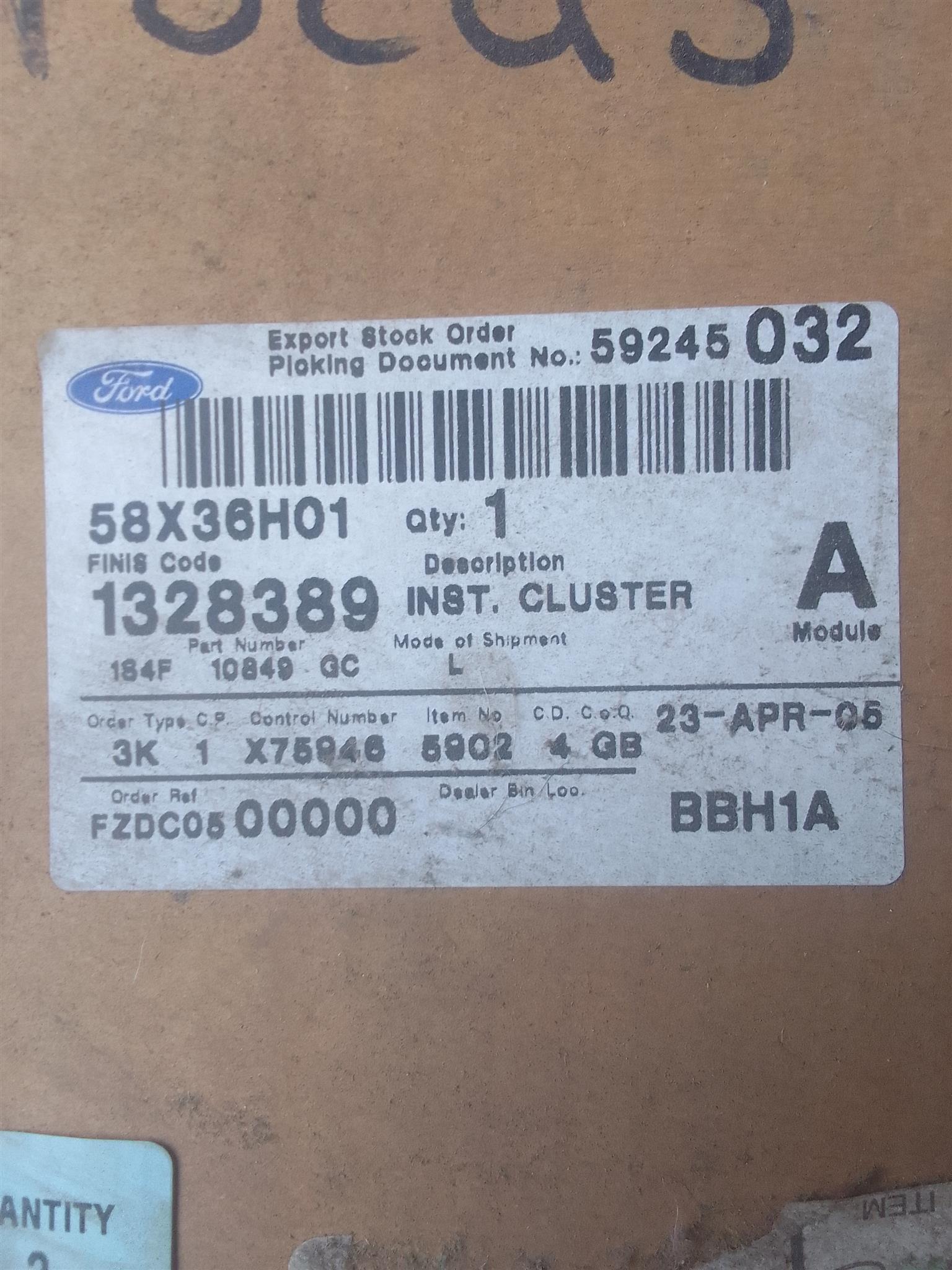 Ford Focus Instrument Panel