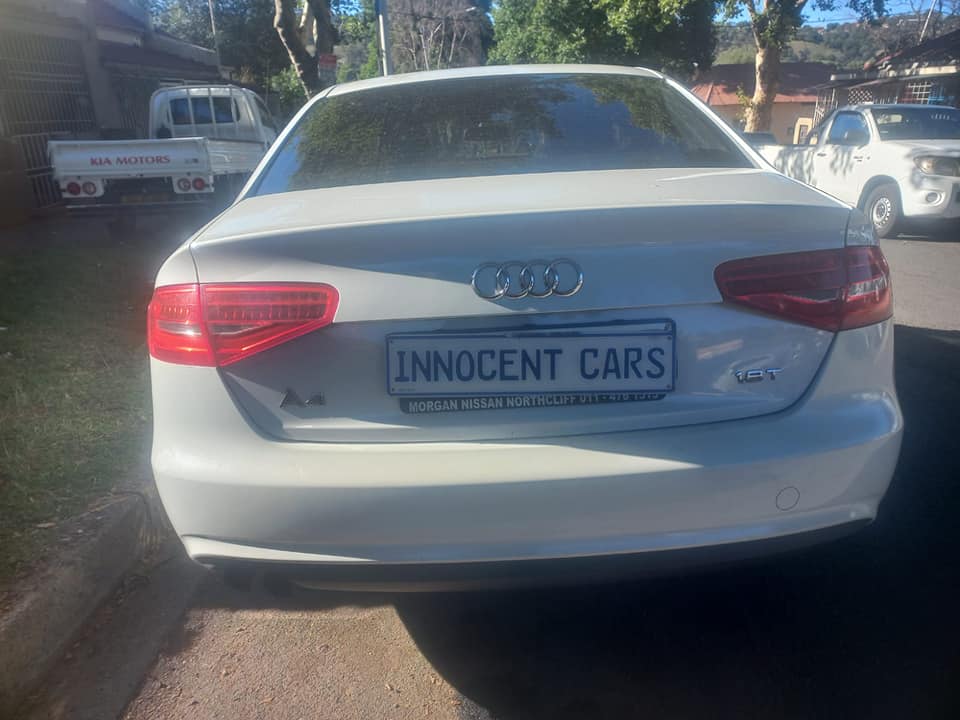 2013 AUDI A4 SEDAN 1.8 PETROL, AUTOMATIC, WHITE COLOR, MILEAGE 196,000KMS