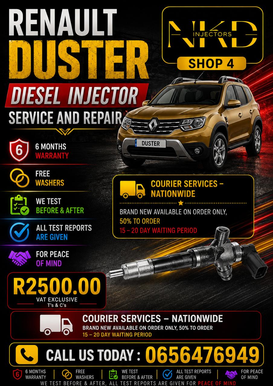 Renault_Duster_Diesel_Injectors_on_Recon - Private Seller Renault_Duster_Diesel_Injectors_on_Recon - Private Seller