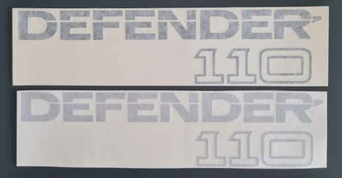 Used Land Rover Defender 110 stickers decals badges emblems for sale in ...