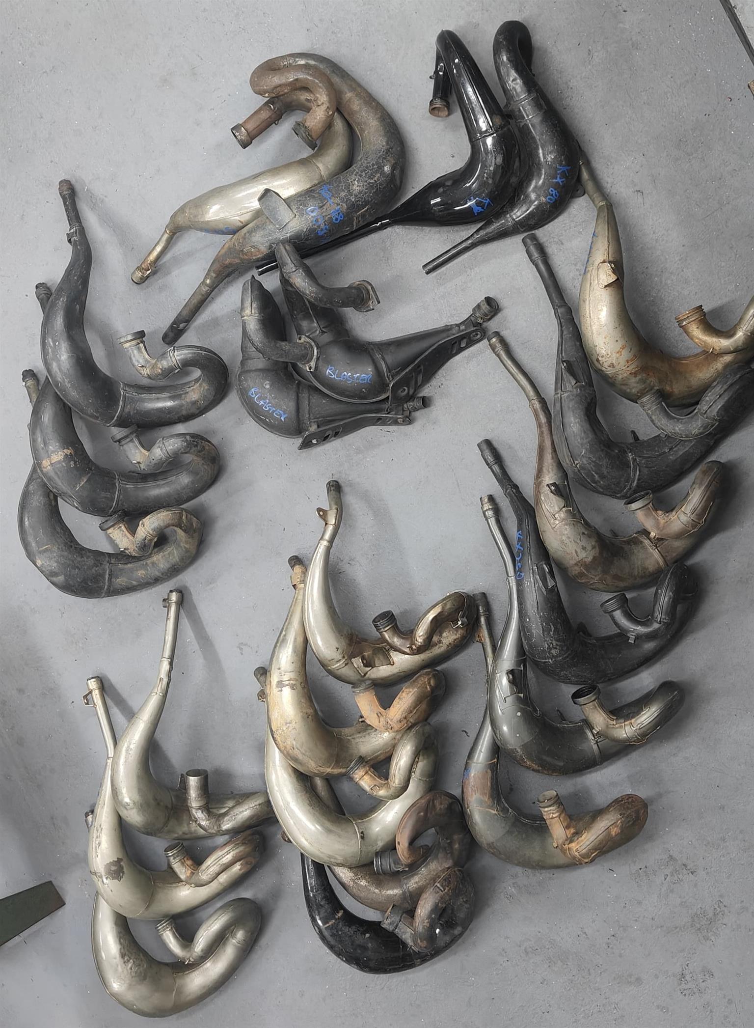 VARIETY OF 2ND HAND 2 STROKE HEADERS FOR SALE. VARIETY OF 2ND HAND 2 STROKE HEADERS FOR SALE.