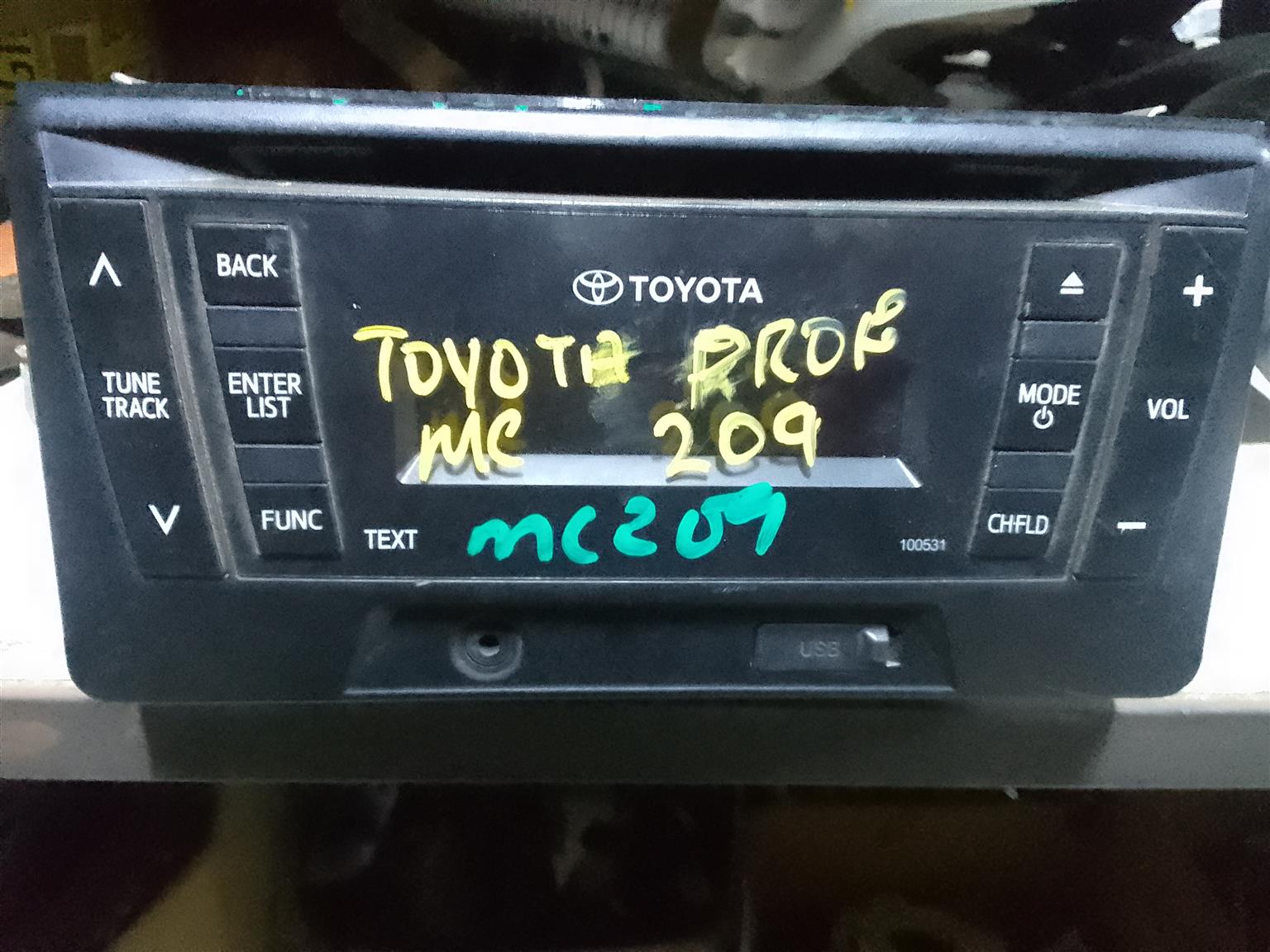 MC209 Toyota professional used radio. - Private Seller
