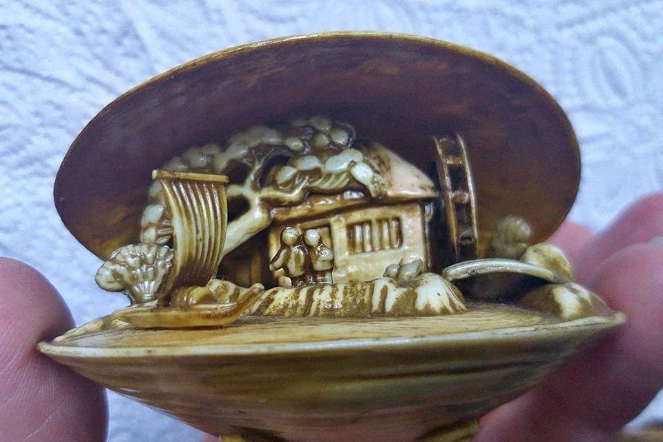 Celluloid Diorama Clam Celluloid Diorama Clam