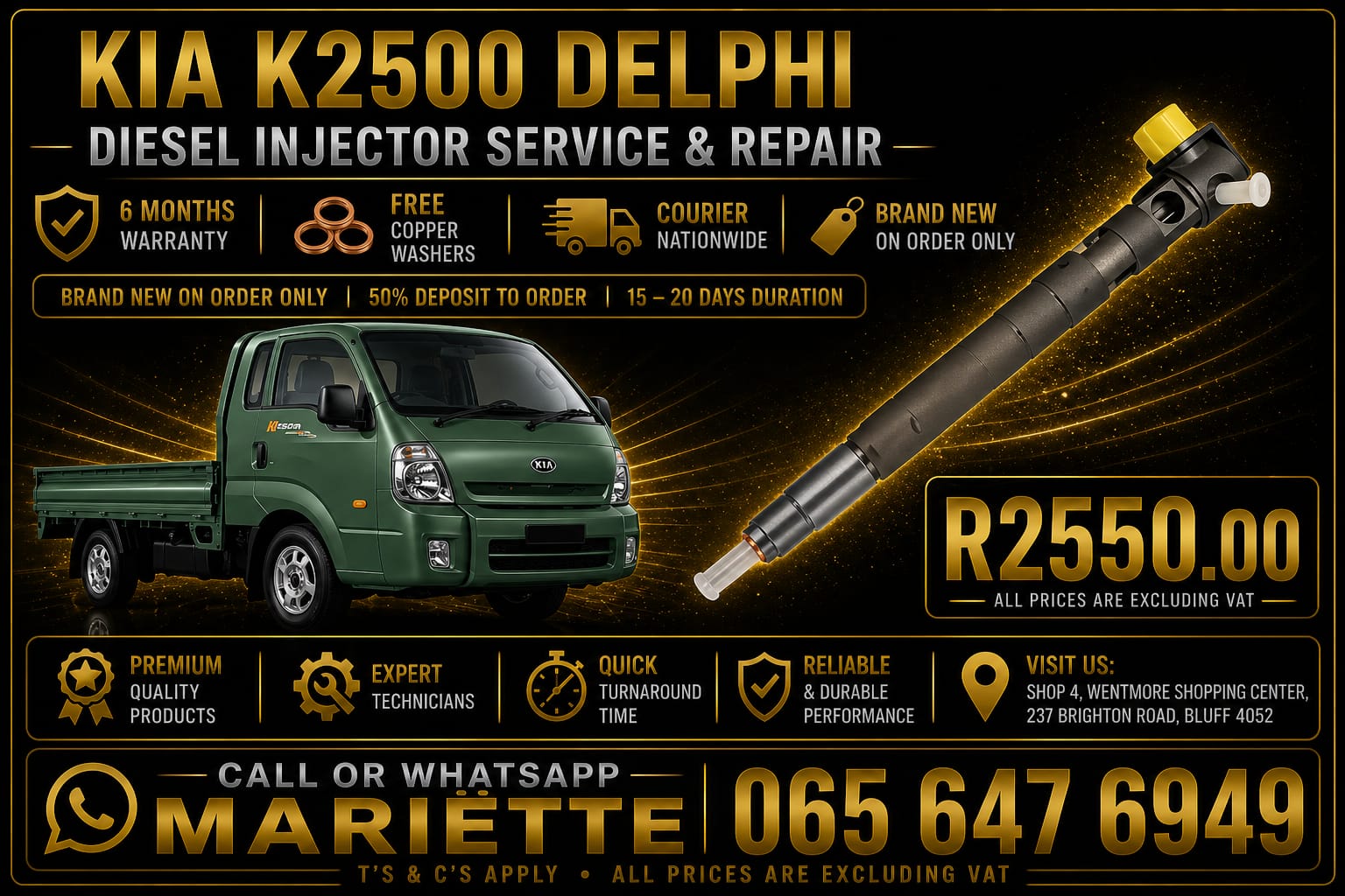 Quick turnaround time Kia K2500 - Private Seller Quick turnaround time Kia K2500 - Private Seller