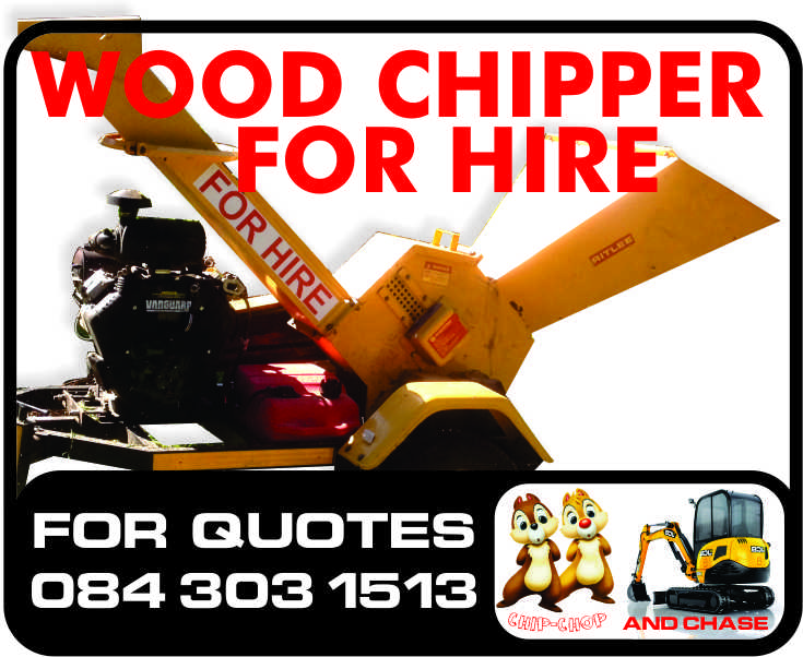 Wood Chipper FOR HIRE 