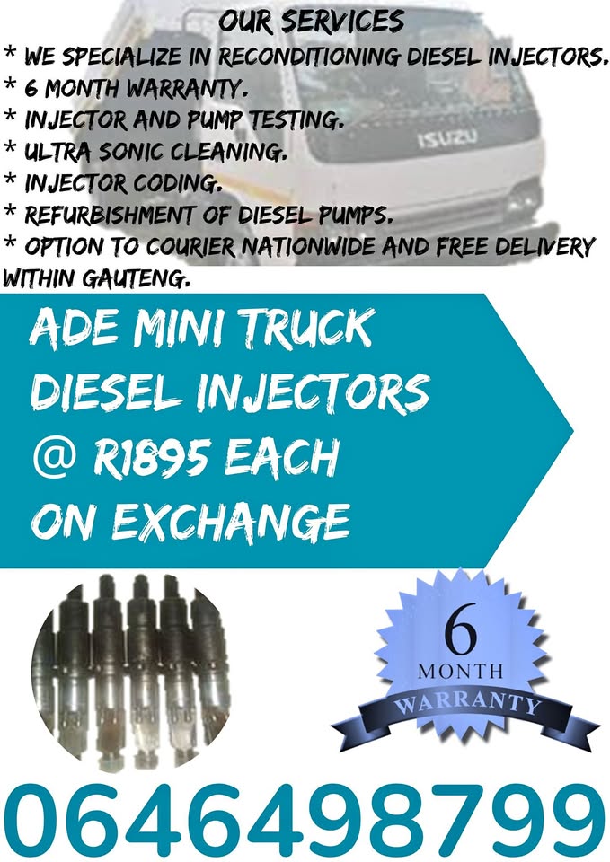 ADE MINI TRUCK DIESEL INJECTORS - Private Seller ADE MINI TRUCK DIESEL INJECTORS - Private Seller