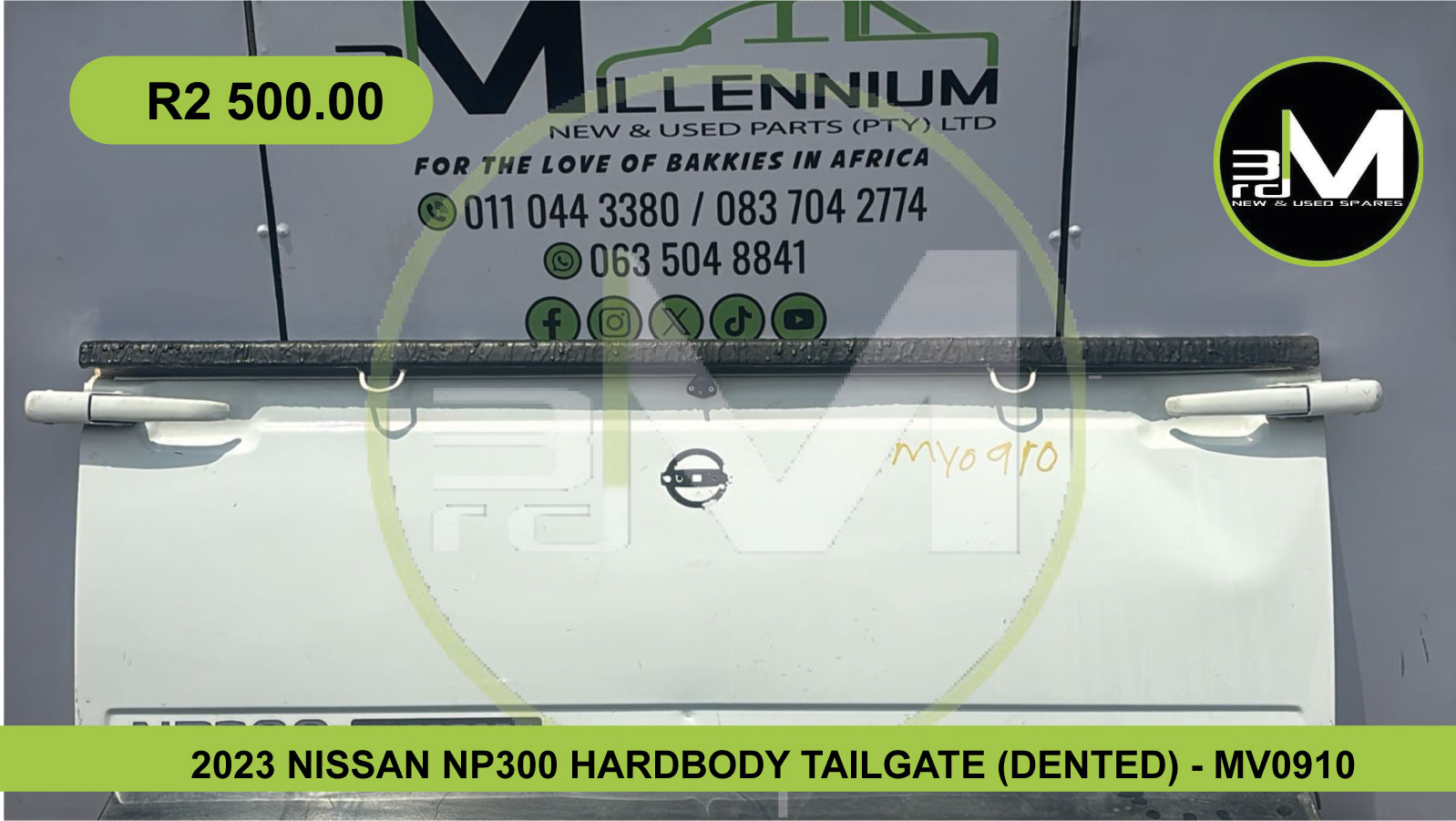 2023 NISSAN NP300 HARDBODY TAILGATE (DENTED) - MV0910 - Private Seller 2023 NISSAN NP300 HARDBODY TAILGATE (DENTED) - MV0910 - Private Seller