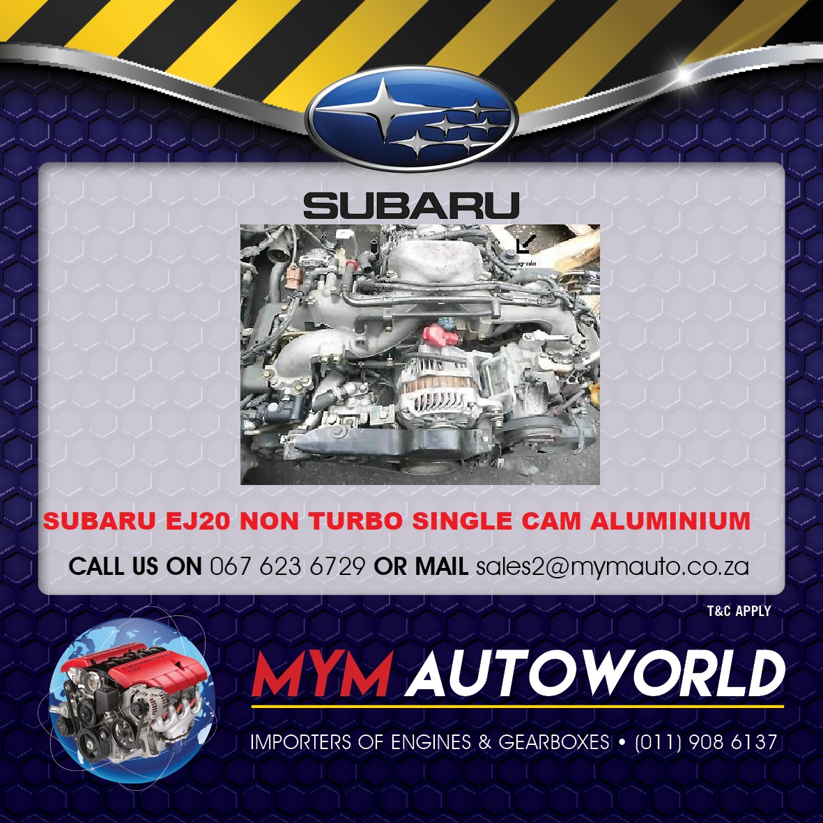SUBARU EJ20 SINGLE CAM ALUMINIUM ENGINE - Private Seller SUBARU EJ20 SINGLE CAM ALUMINIUM ENGINE - Private Seller