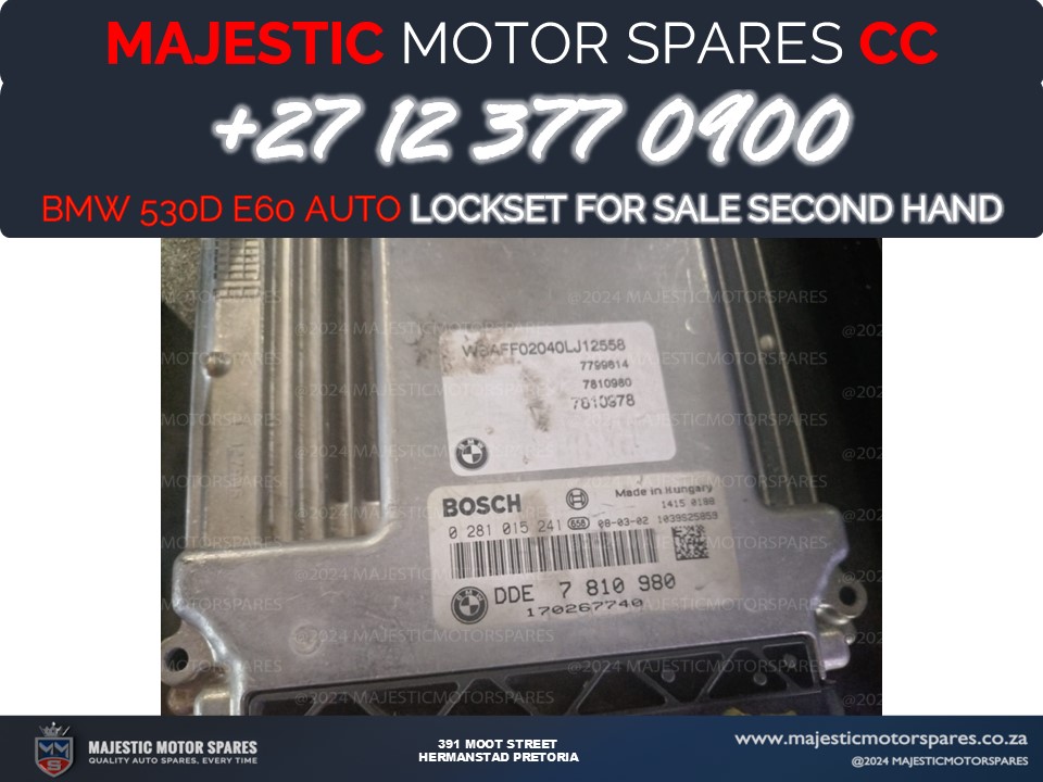 BMW 530d E60 Lockset – Secure Your BMW with a Reliable Lockset! - Private Seller BMW 530d E60 Lockset – Secure Your BMW with a Reliable Lockset! - Private Seller