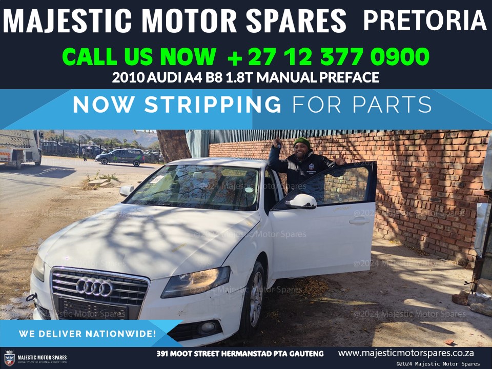 Stripping for Spares: 2010 Audi A4 B8 1.8T Manual Preface in White - Private Seller Stripping for Spares: 2010 Audi A4 B8 1.8T Manual Preface in White - Private Seller