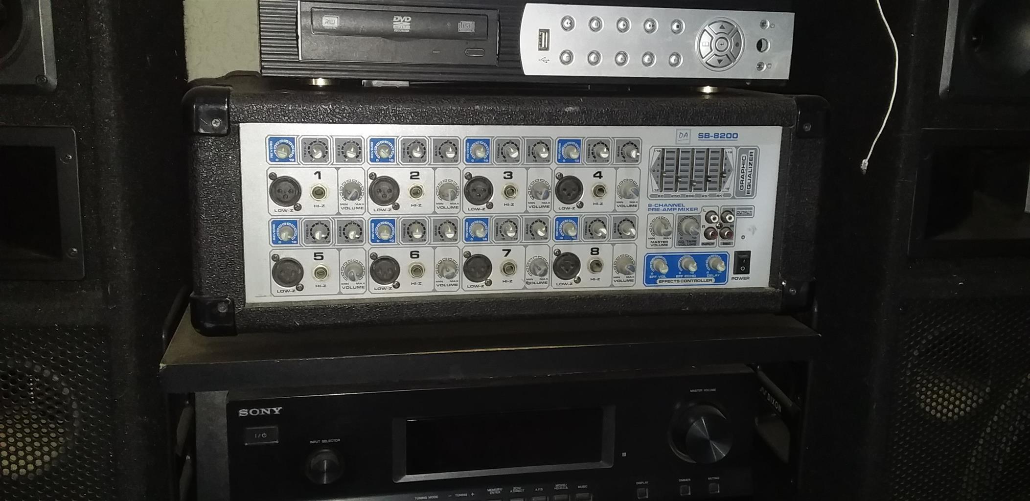 Amplifier and speakers