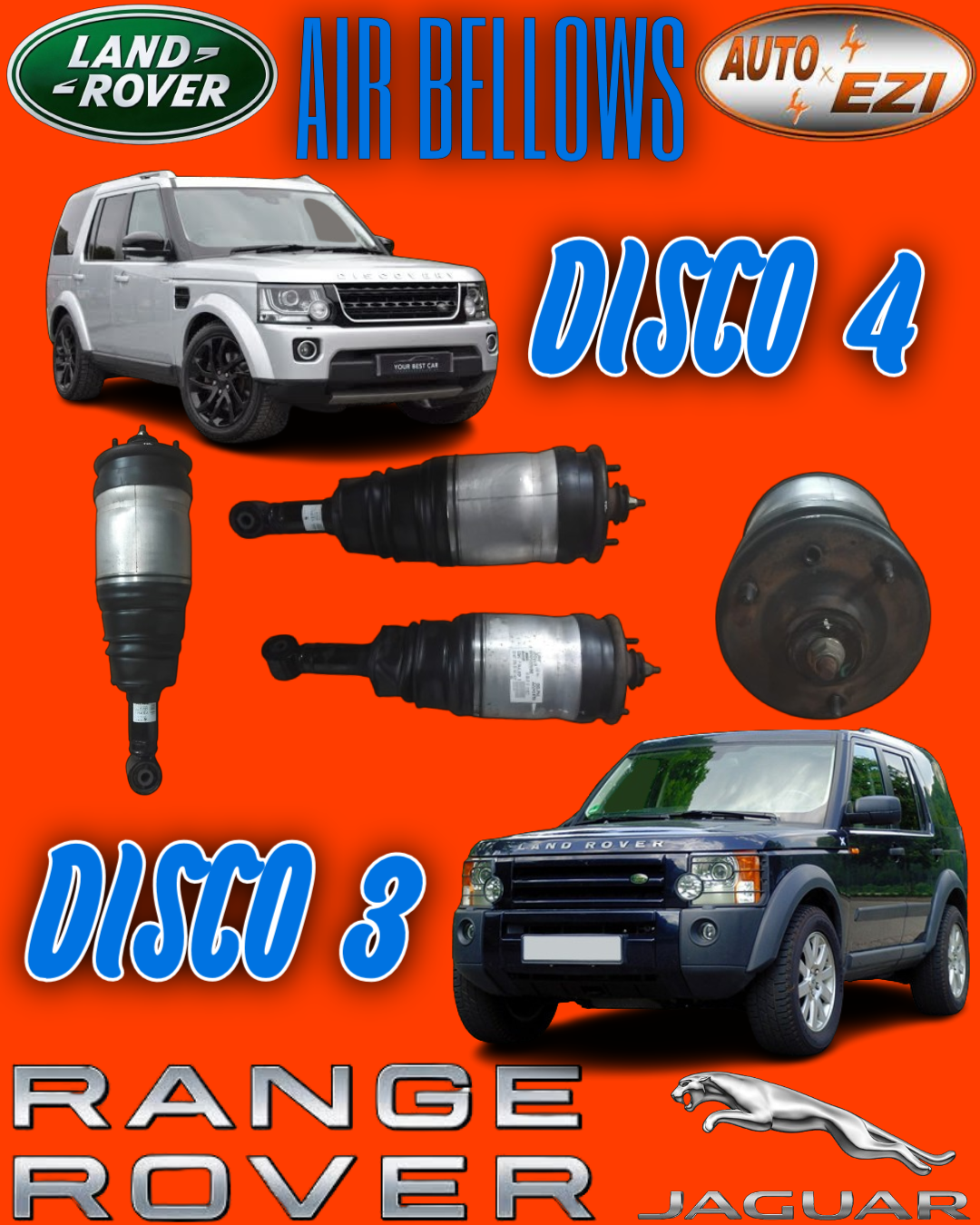 LAND ROVER DISCOVERY 3 AND DISCOVERY 4 REAR AIR BELLOWS (AIR SHOCKS) - Private Seller LAND ROVER DISCOVERY 3 AND DISCOVERY 4 REAR AIR BELLOWS (AIR SHOCKS) - Private Seller