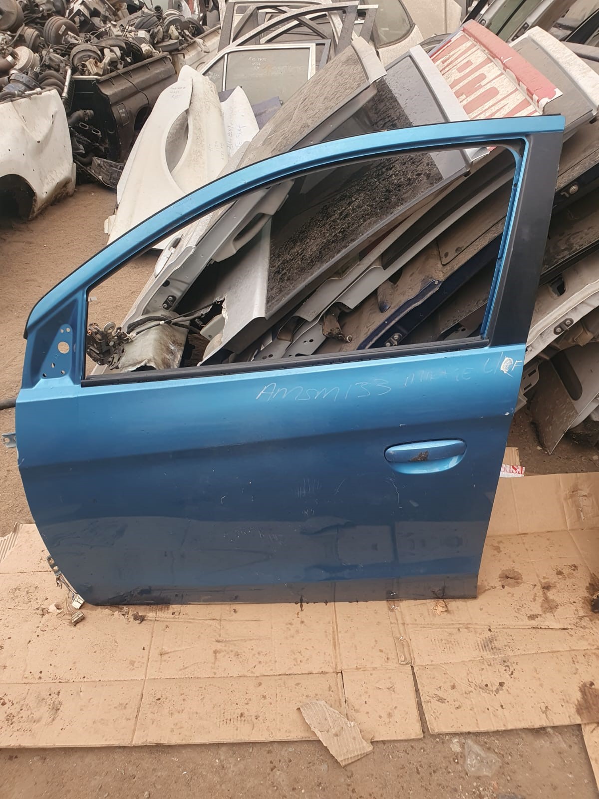 2014 Mitsubishi Mirage Replacement Car Door for Sale (Second-Hand) Blue - Private Seller 2014 Mitsubishi Mirage Replacement Car Door for Sale (Second-Hand) Blue - Private Seller