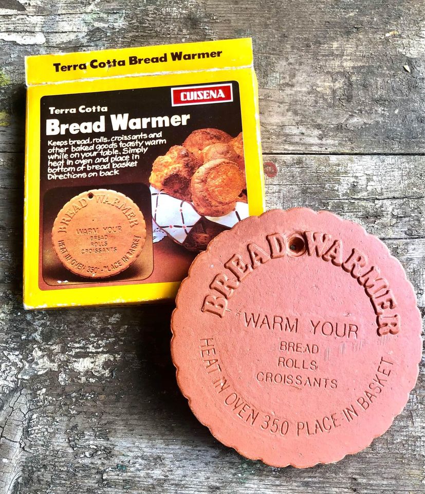 Vintage Cuisena Terra Cotta Bread Warmer